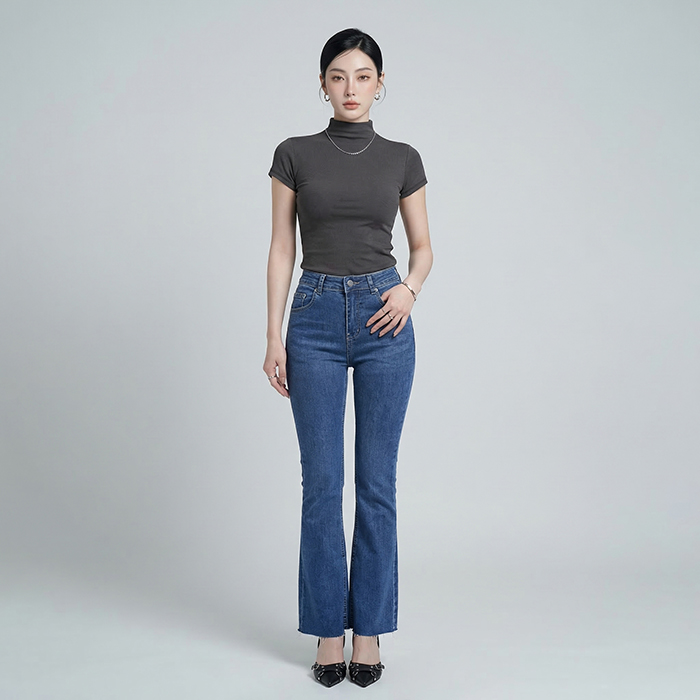 Quần jean nữ LOREN ống bas B5989