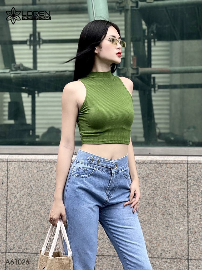 Áo nữ LOREN bo gân sát nách A61026