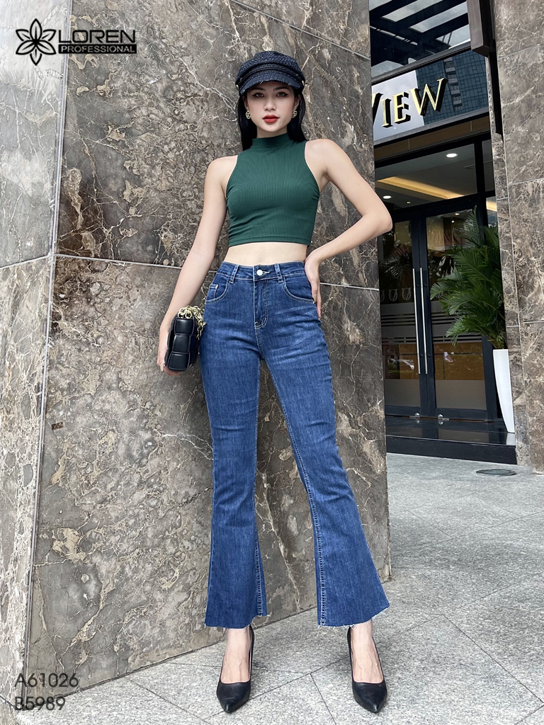 Quần jean nữ LOREN ống bas B5989