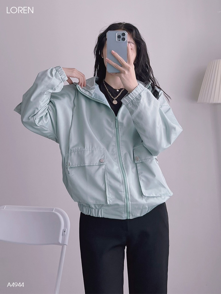 Áo khoác LOREN dù 2 túi hộp A4944