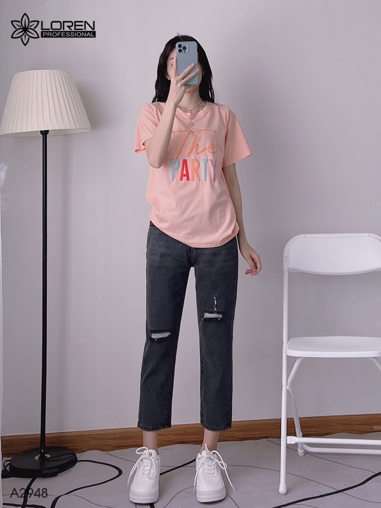 Áo thun nữ LOREN the party tay ngắn A2948
