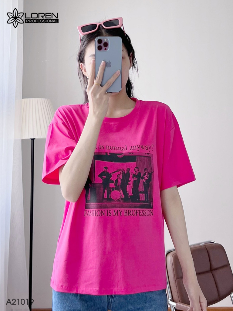 Áo thun nữ LOREN ban nhạc A21019