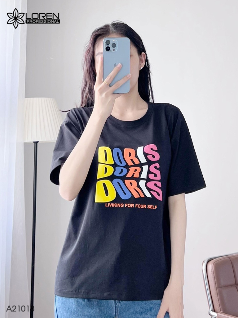 Áo thun nữ LOREN Doris A21018