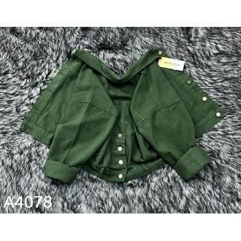 Áo khoác kaki xanh A4078