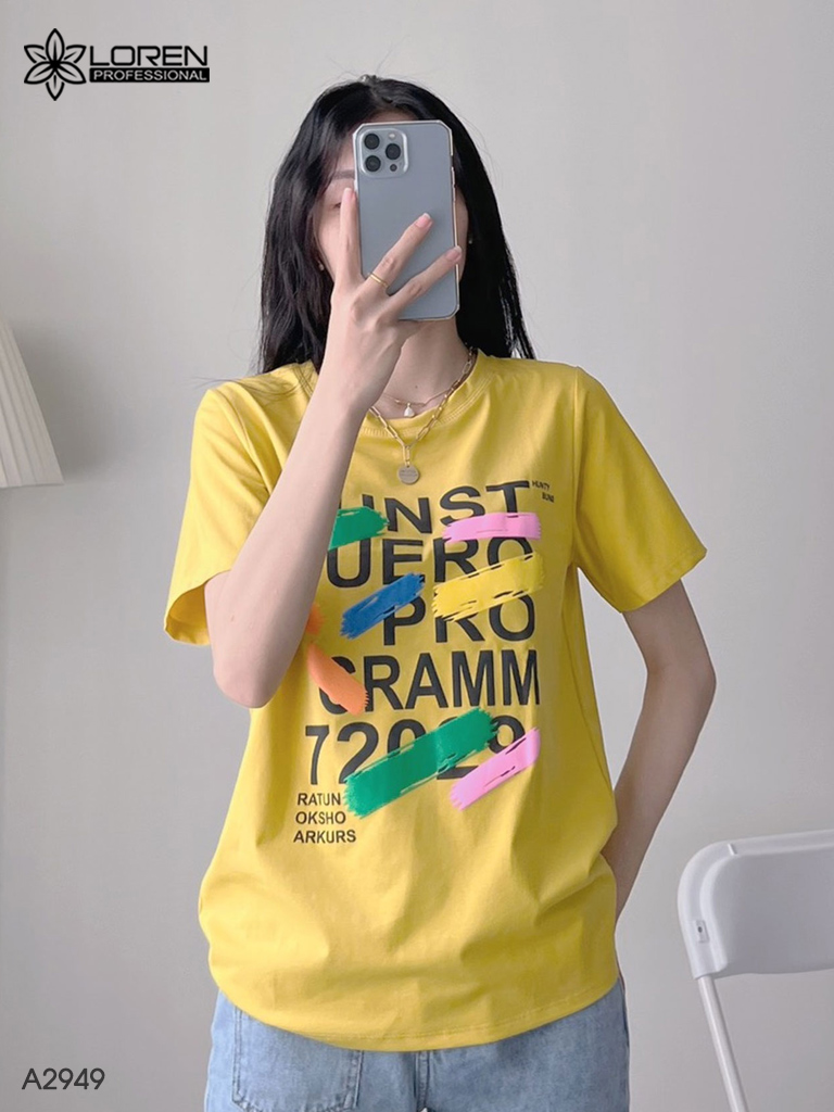 Áo thun nữ LOREN kunst tay ngắn A2949