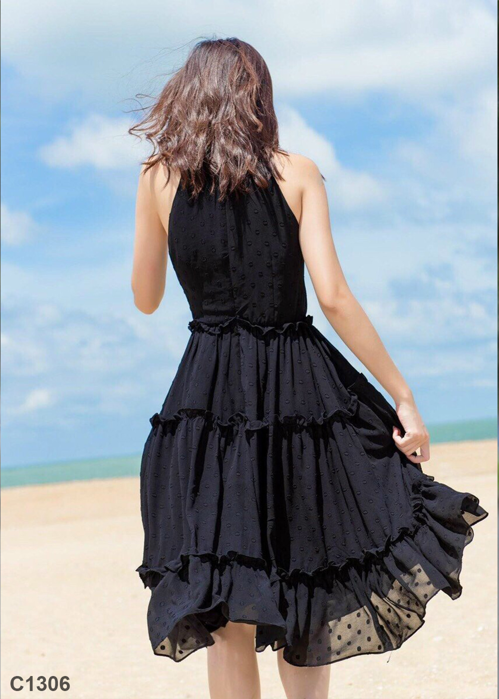 Đầm Yếm Đen C1306