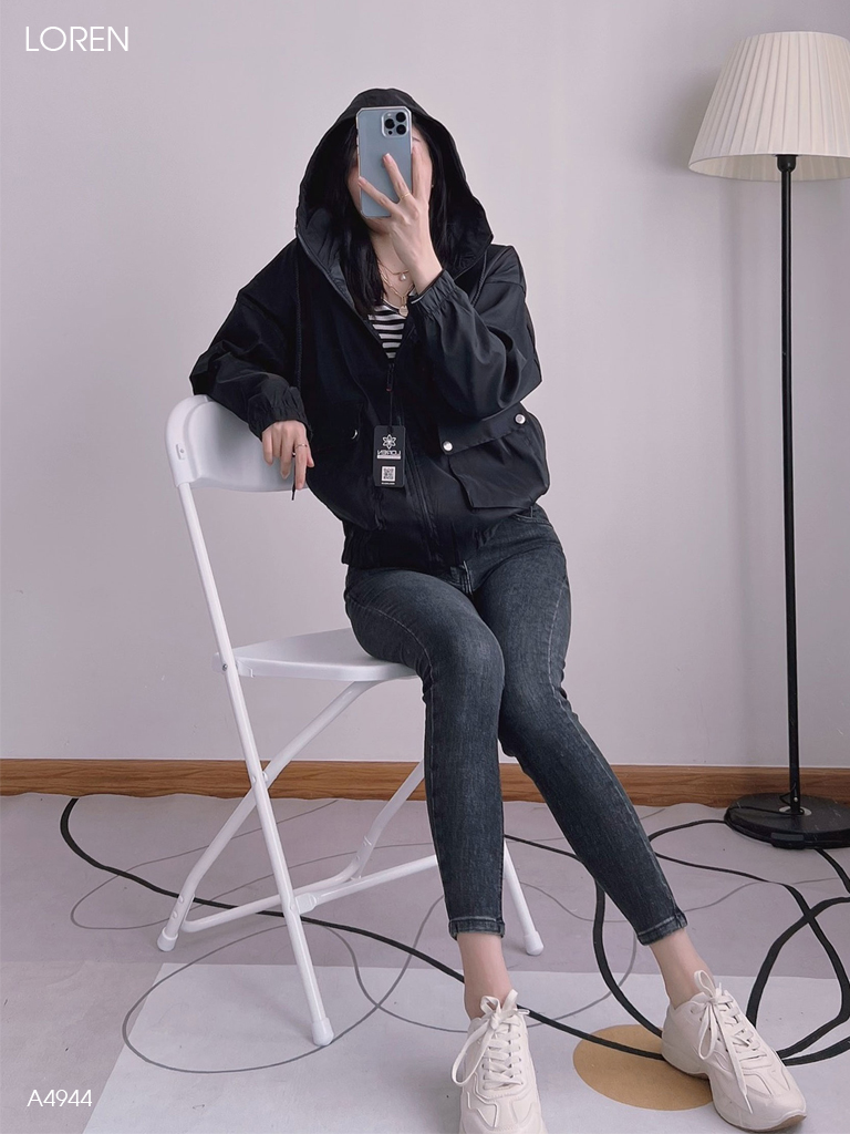 Áo khoác LOREN dù 2 túi hộp A4944