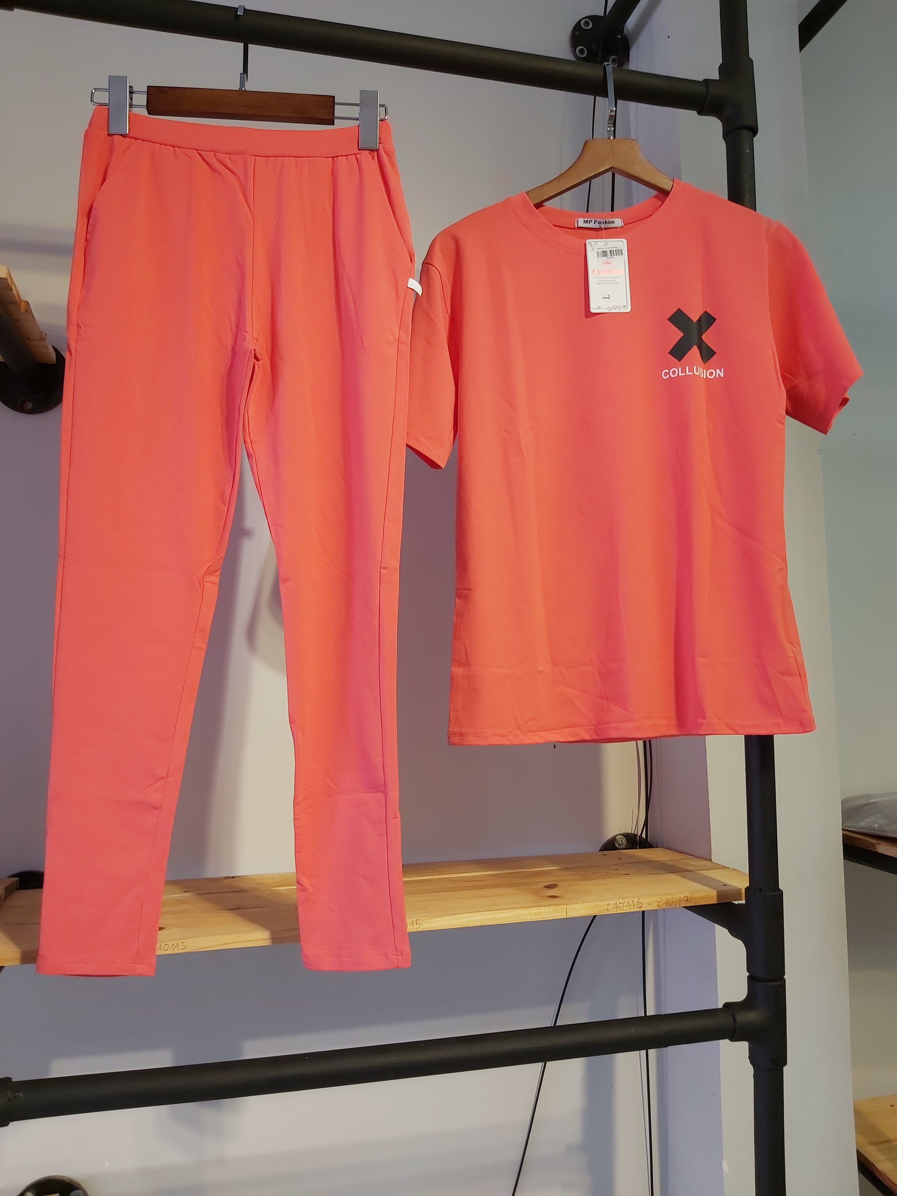 Sét thun nữ dài collusion hồng A9009