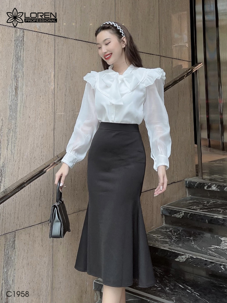Chân váy nữ LOREN đuôi cá C1958