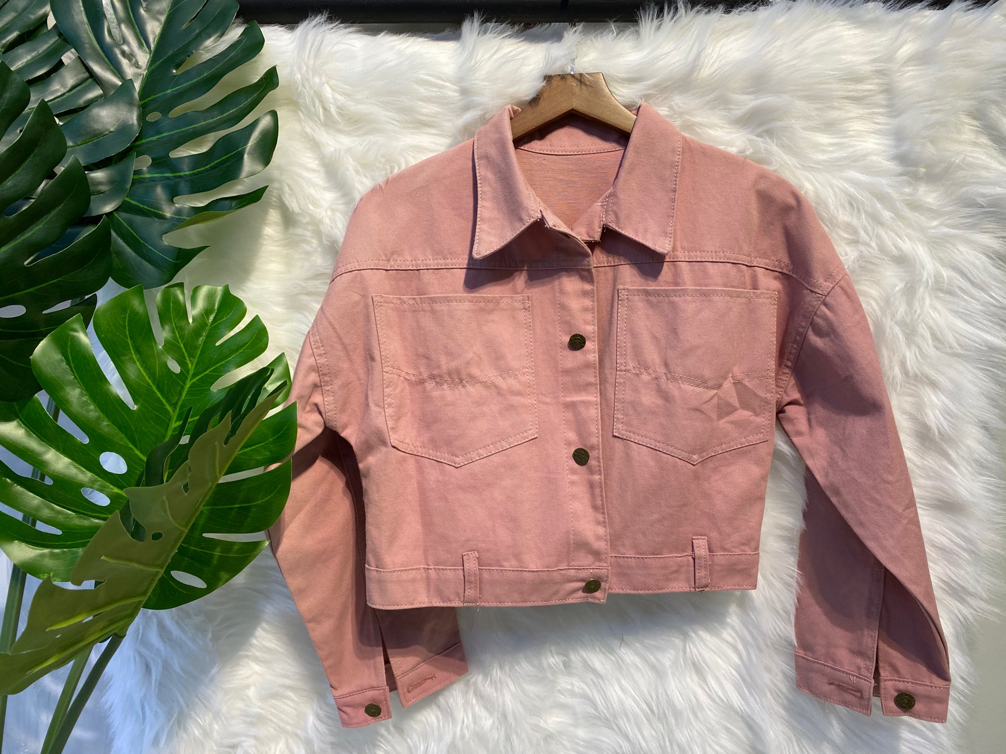 Áo khoác kaki LOREN hồng A4082