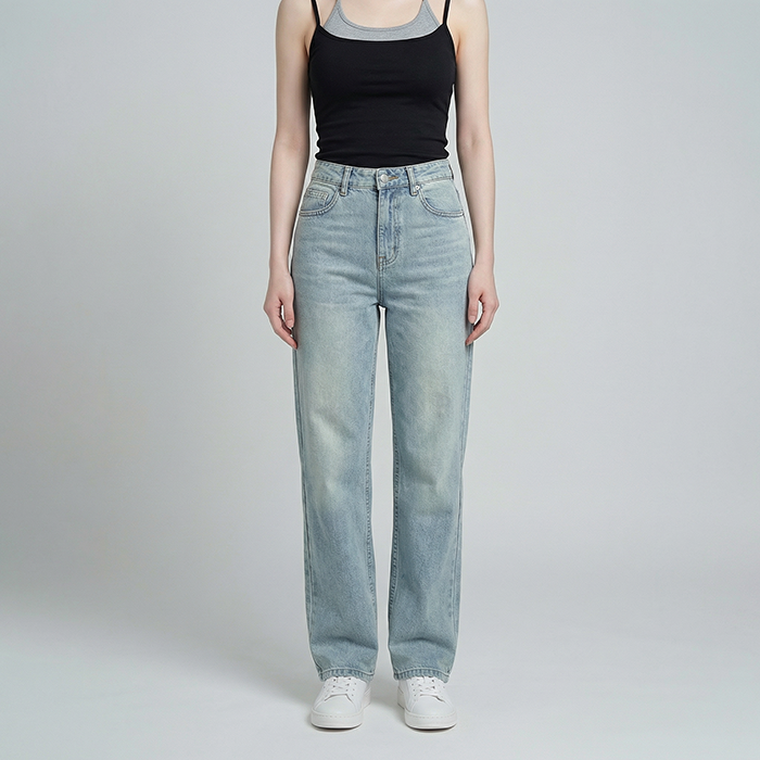 Quần Jean ống suông Nữ LOREN PT11134