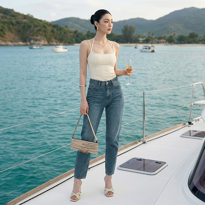 Quần Jean Baggy Nữ LOREN PT11136