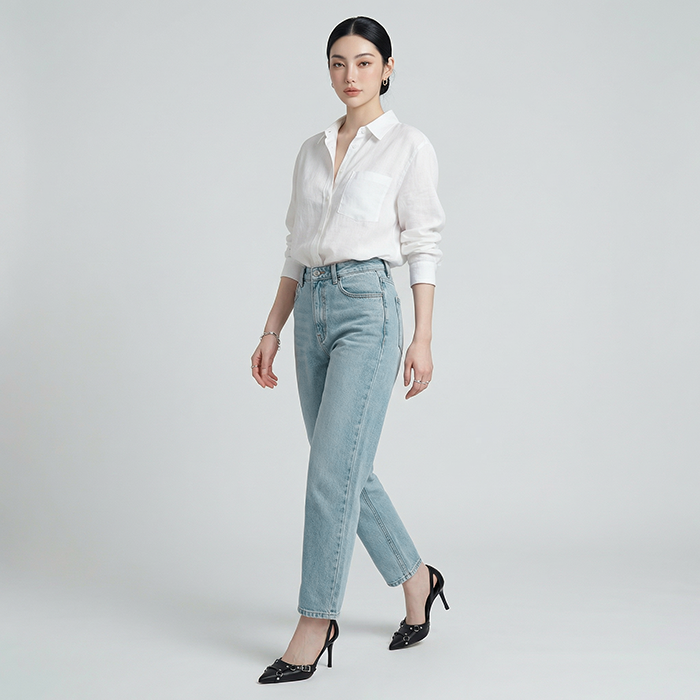 Quần Jean Baggy Nữ LOREN PT11138