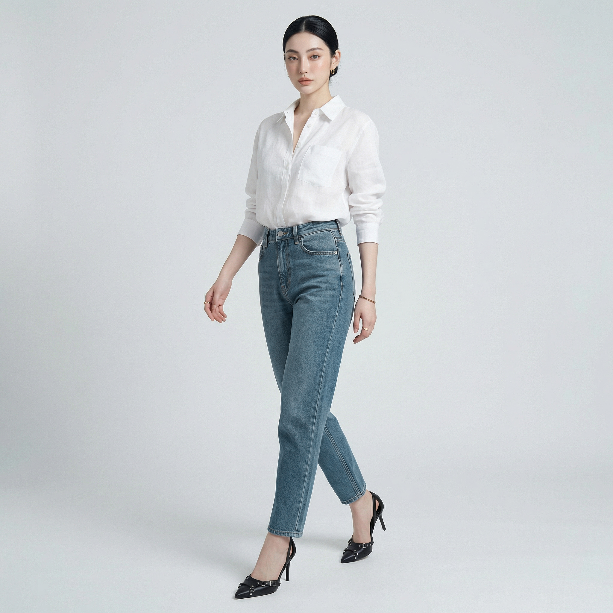 Quần Jean Baggy Nữ LOREN PT11138