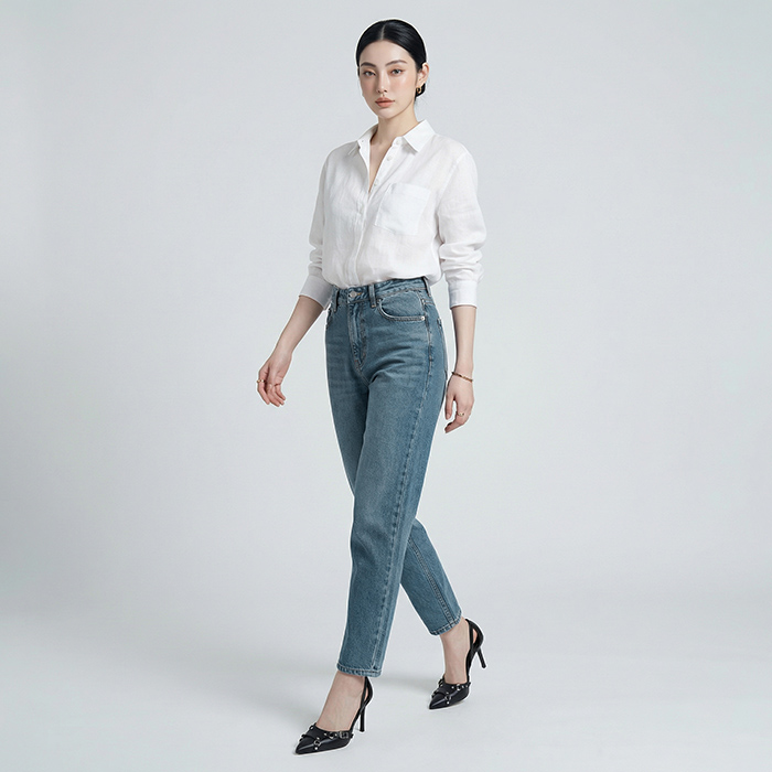 Quần Jean Baggy Nữ LOREN PT11138