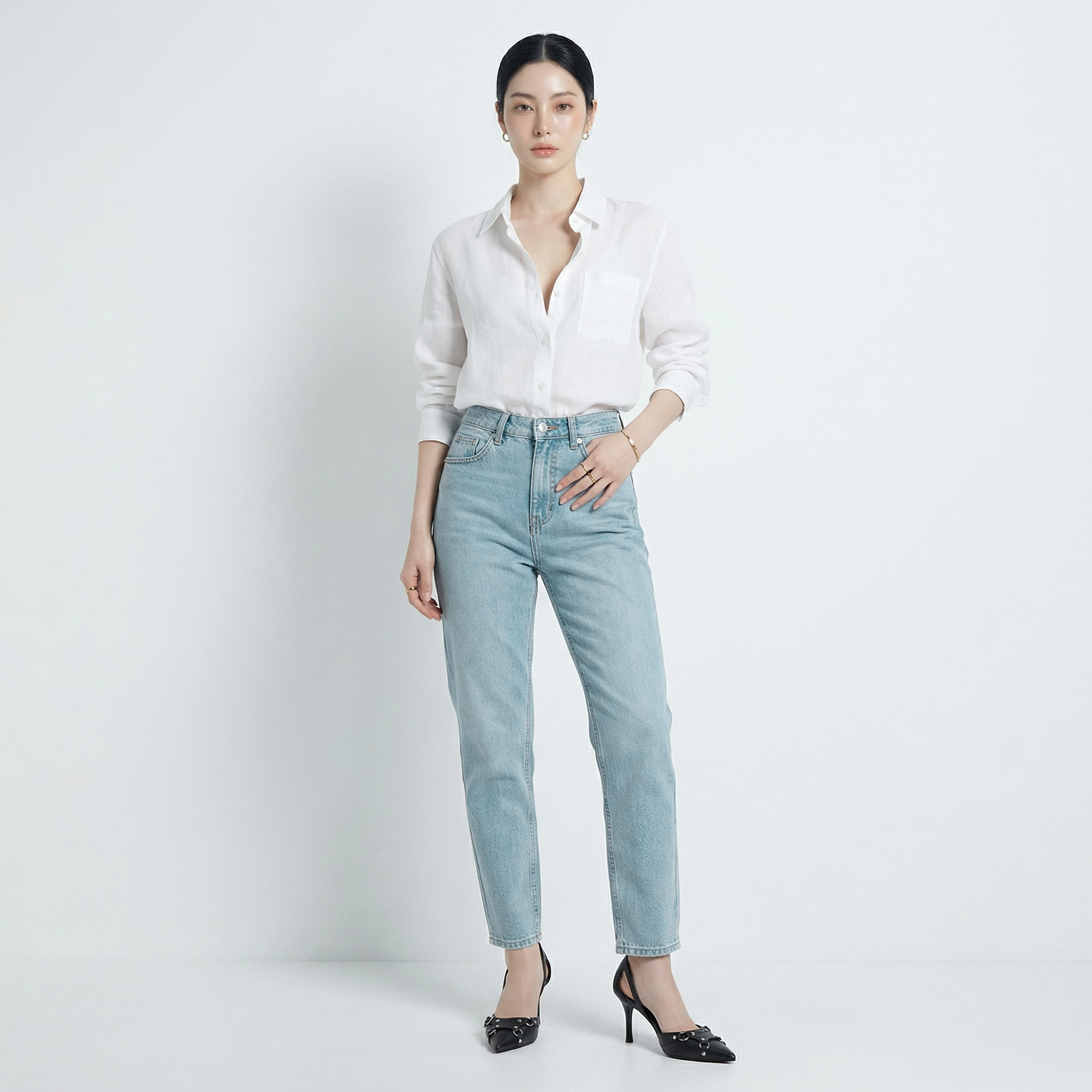 Quần Jean Baggy Nữ LOREN PT11138