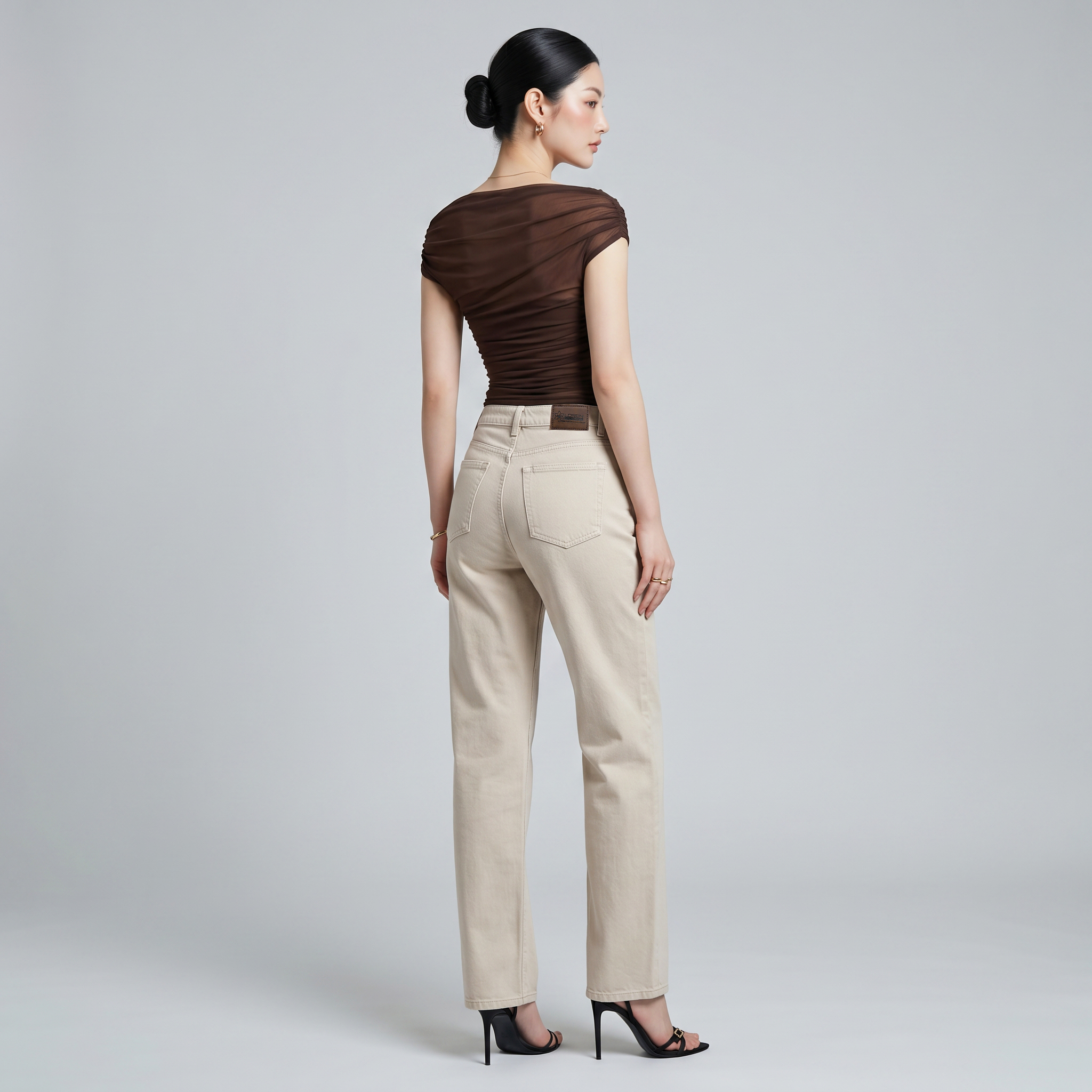 Quần Jean Nữ Ống Suông LOREN PT11139