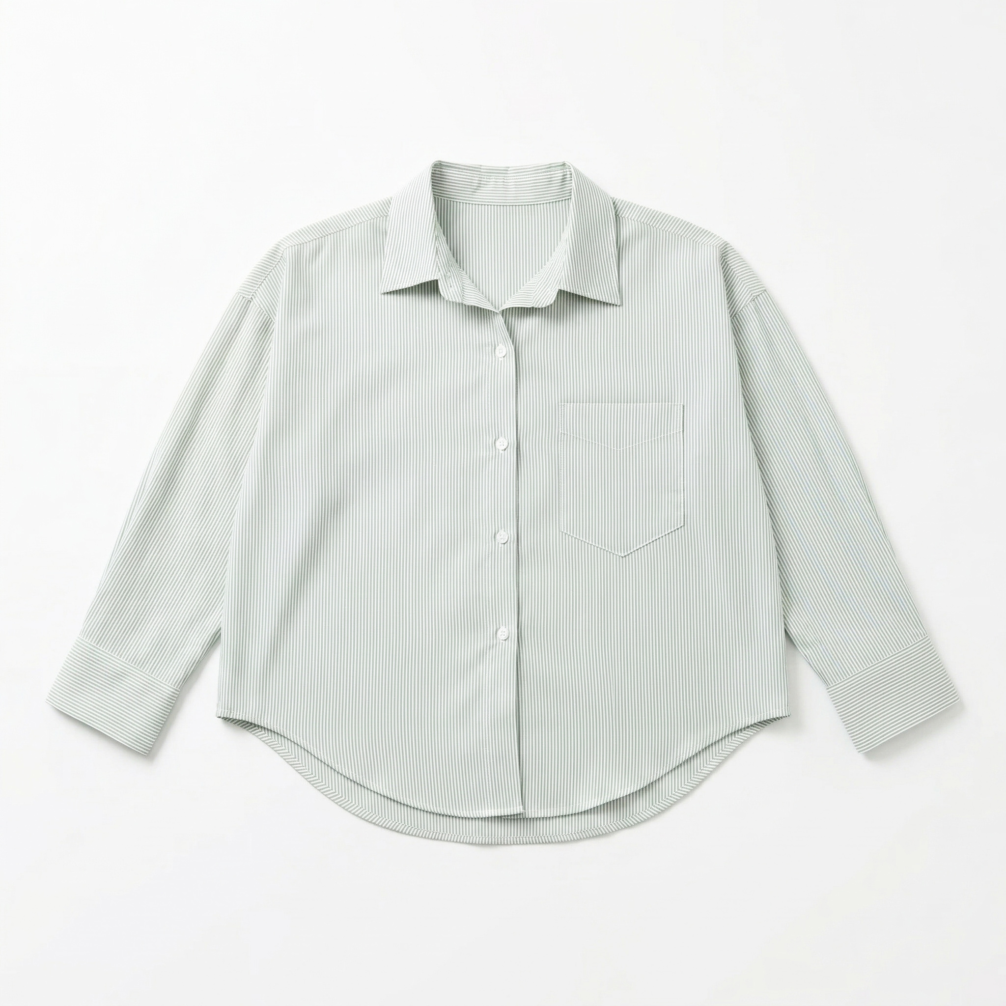 Áo sơ mi nữ form rộng LOREN cotton Oxford tối giản WASH11140