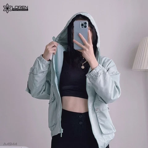 Áo khoác LOREN dù 2 túi hộp A4944