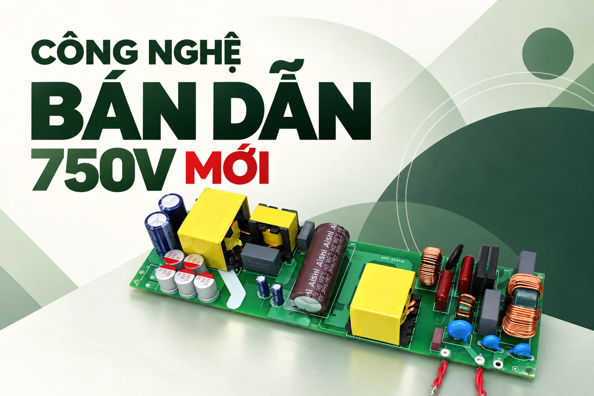 Công Nghệ Bán Dẫn 750V Mới: Chìa Khóa Giúp Củ Sạc Laptop Tương Lai Mỏng Bằng Một Nửa
