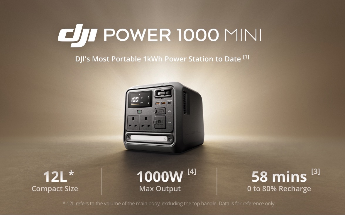 Ra mắt DJI Power 1000 Mini trạm sạc dự phòng 1kWh nhỏ gọn nhất từ DJI