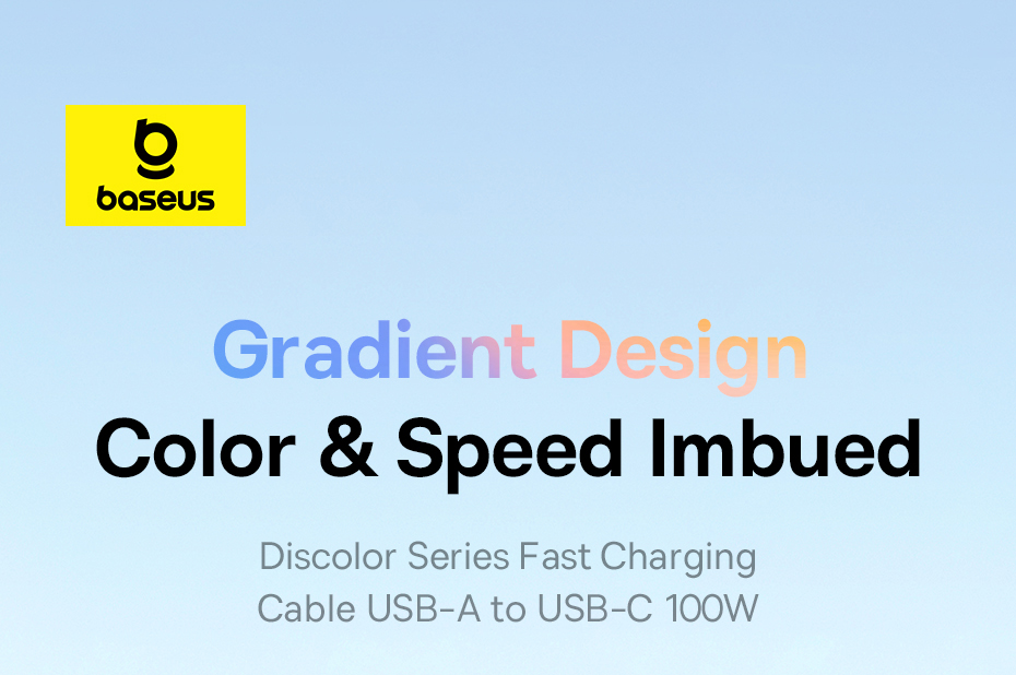 chube Cáp Sạc Nhanh USB to Type-C Baseus Discolor Series 100W