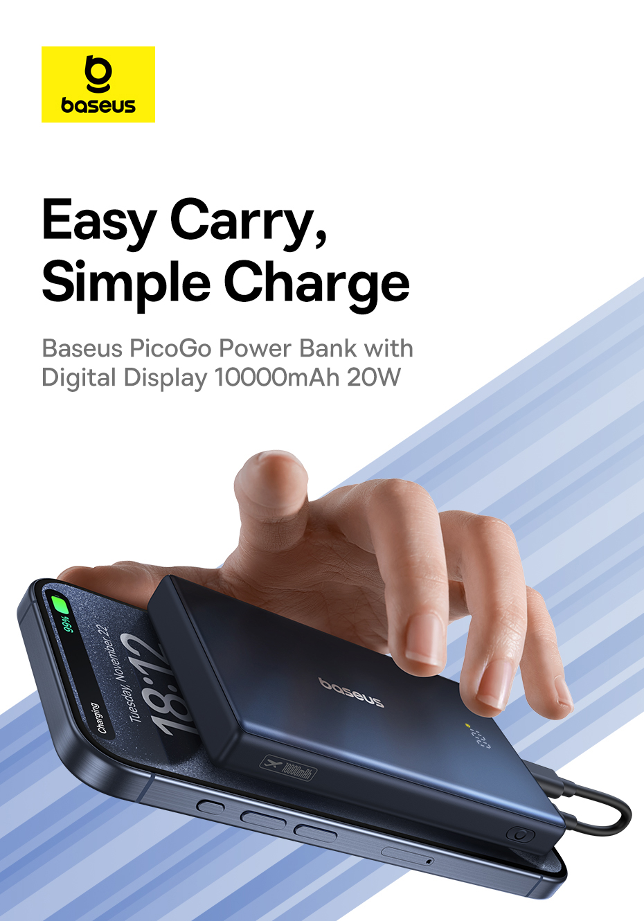 chube Pin Dự Phòng Baseus PicoGo 10000mAh 20W