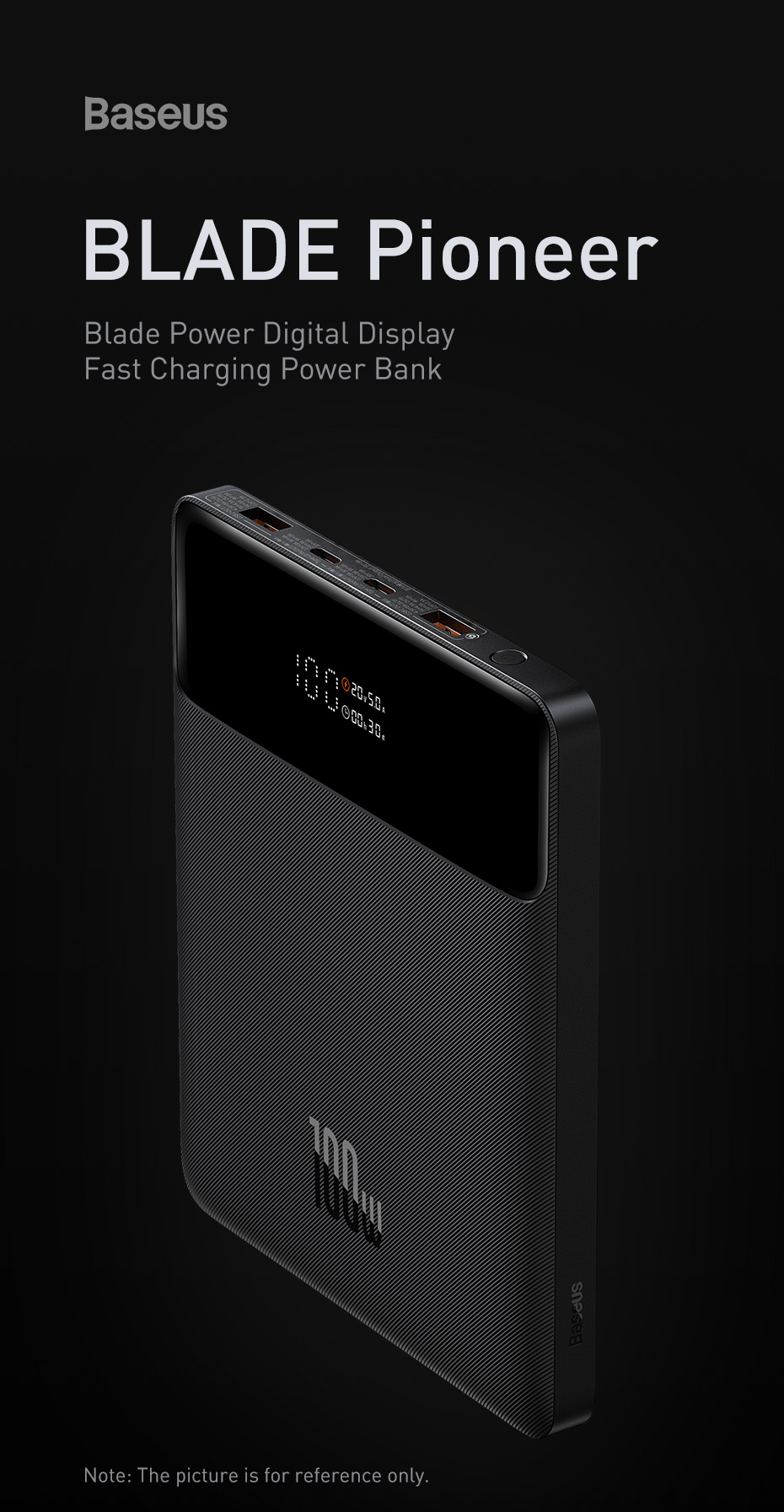 Pin dự phòng sạc siêu nhanh Baseus Blade High Power Power Bank 20000mAh 100W
