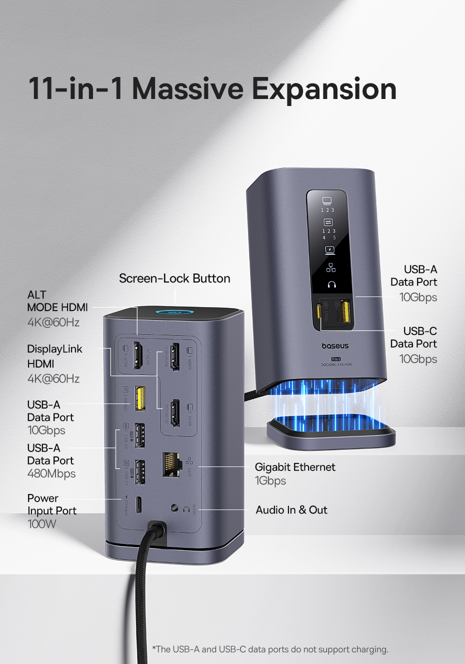 chube Dock chuyển đổi Baseus Spacemate Series 11-in-1 (MAC)