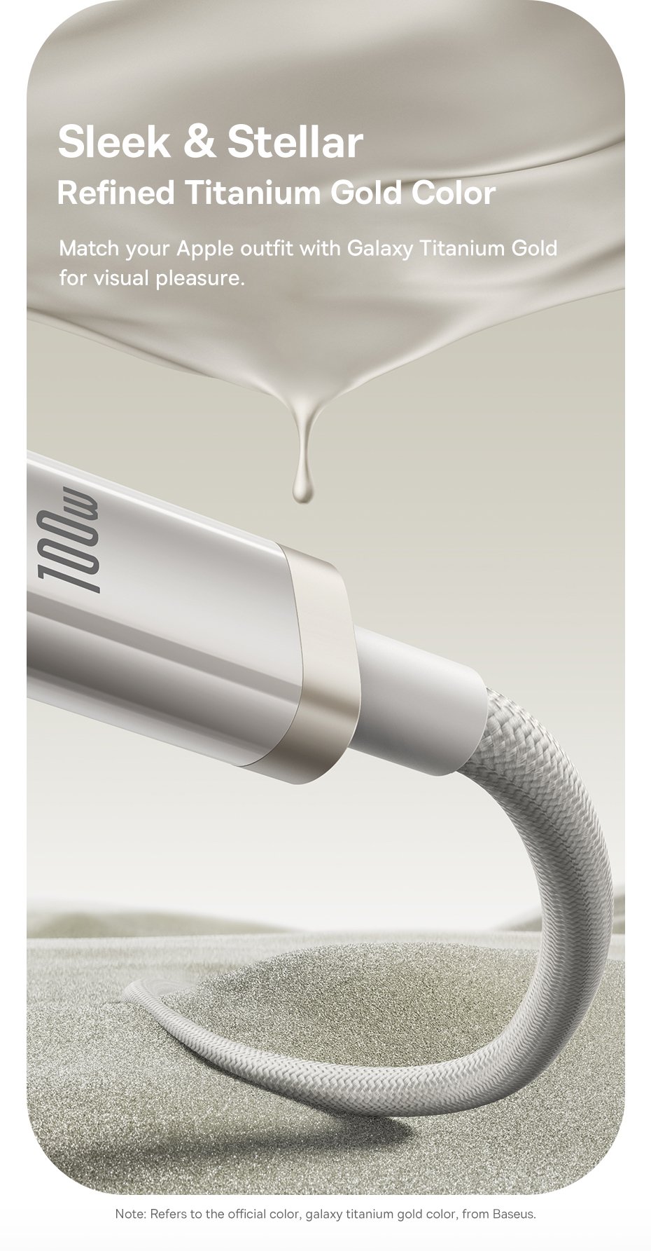 chube Cáp Sạc Nhanh 100W Baseus Titanium Alloy C to C