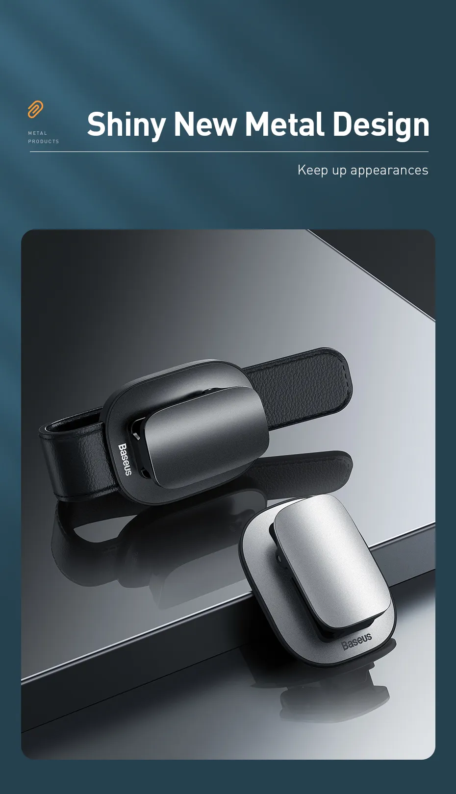 chube Kẹp treo đồ xe ô tô Baseus Platinum Vehicle eyewear clip