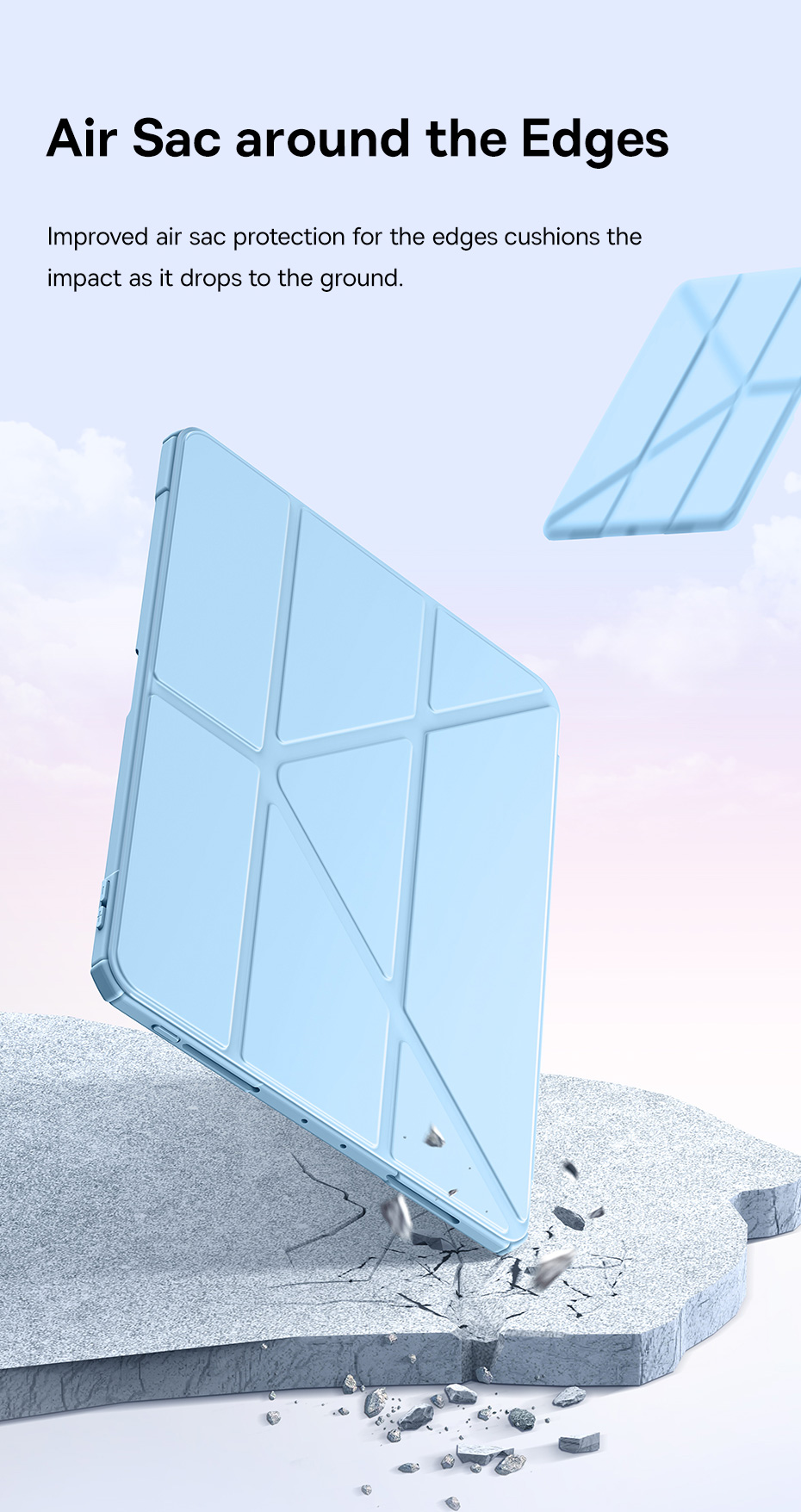 Tính năng smart cover cho iPad của bao da Baseus Minimalist chube.vn