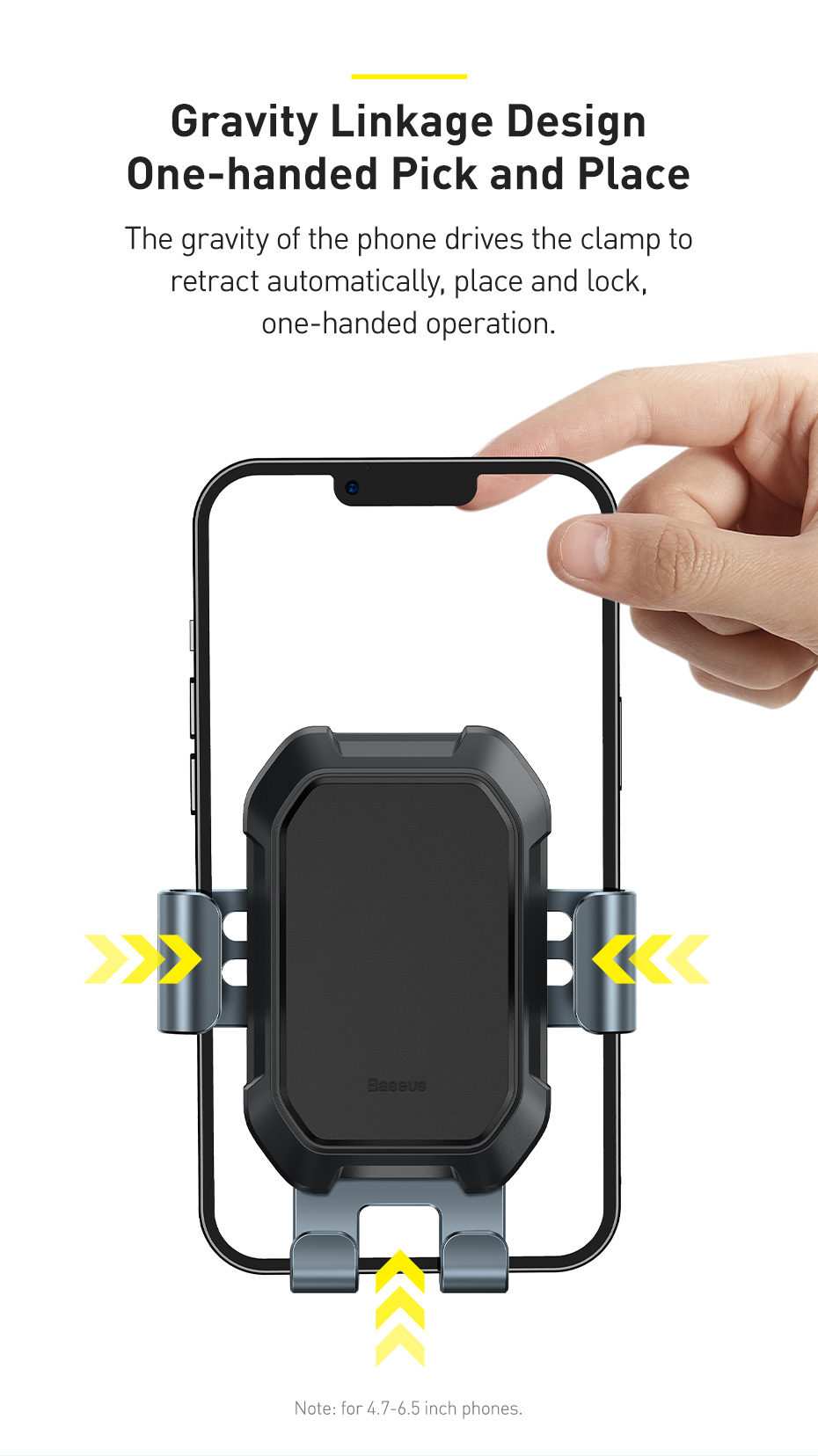 Giá đỡ điện thoại Baseus Tank Gravity Car Mount - Chất liệu cao cấp