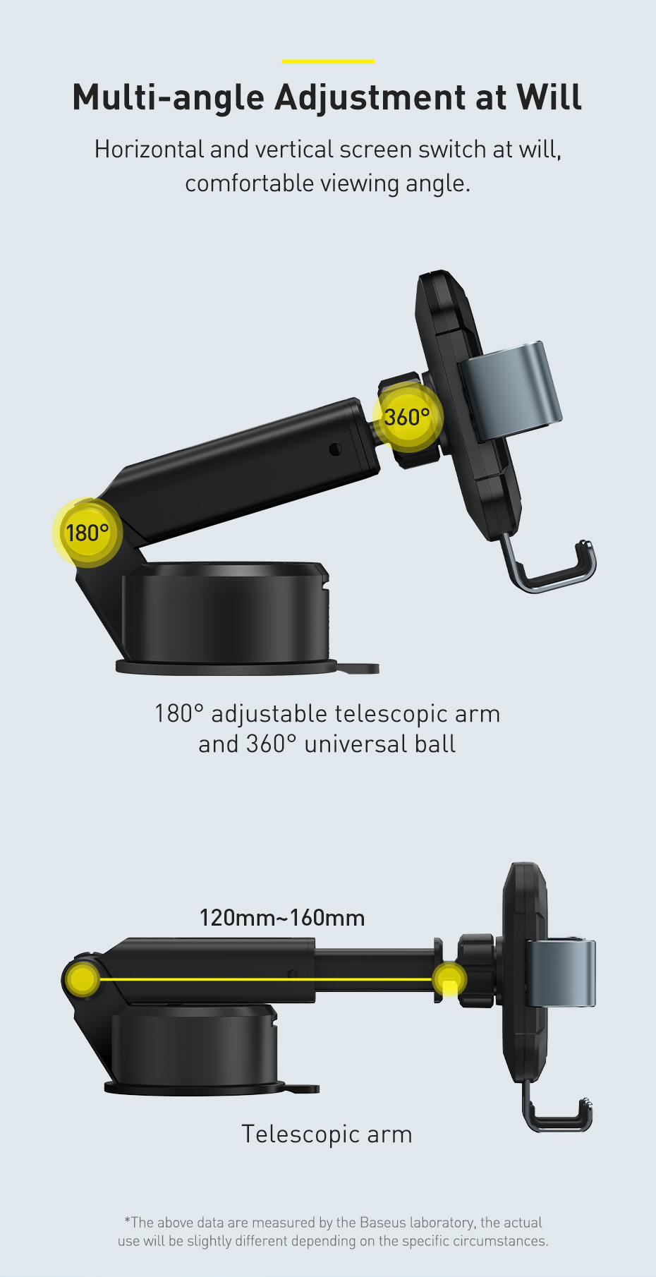 Giá đỡ điện thoại Baseus Tank Gravity Car Mount - Tự động điều chỉnh kích thước