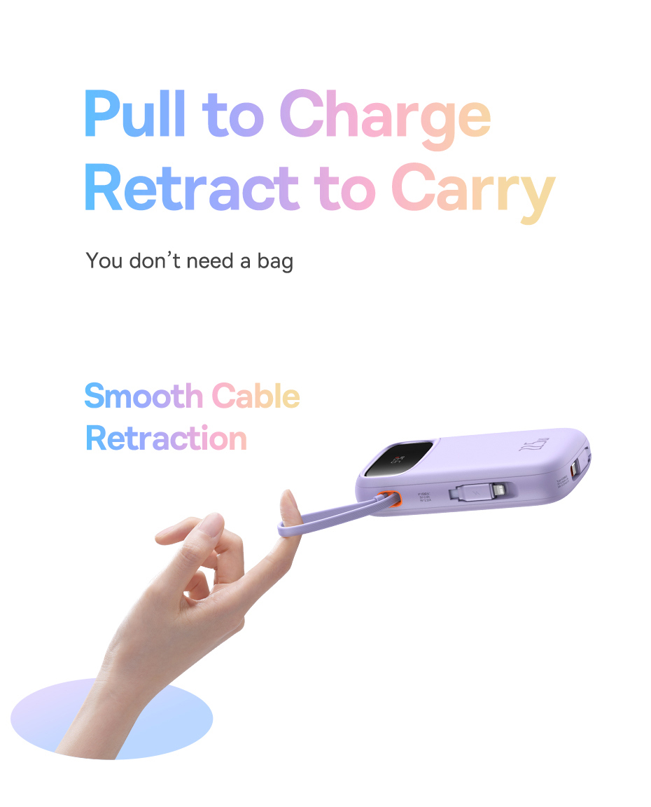 chube Pin Sạc Dự Phòng OS-Baseus Qpow2 kèm 2 cáp 30w 20.000mAh