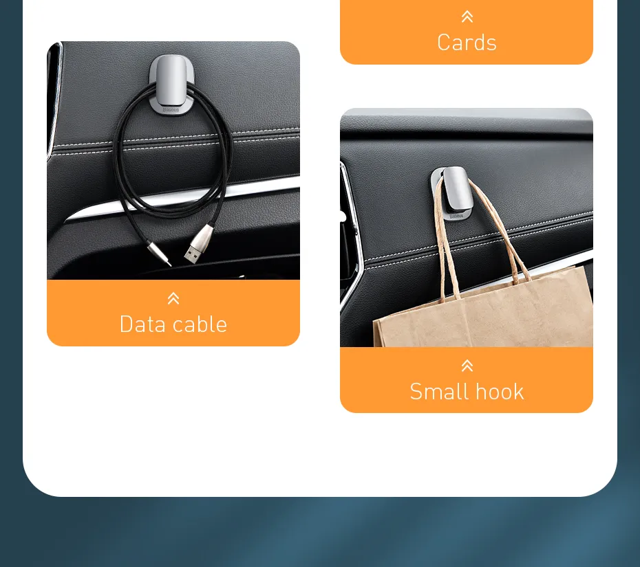 chube Kẹp treo đồ xe ô tô Baseus Platinum Vehicle eyewear clip