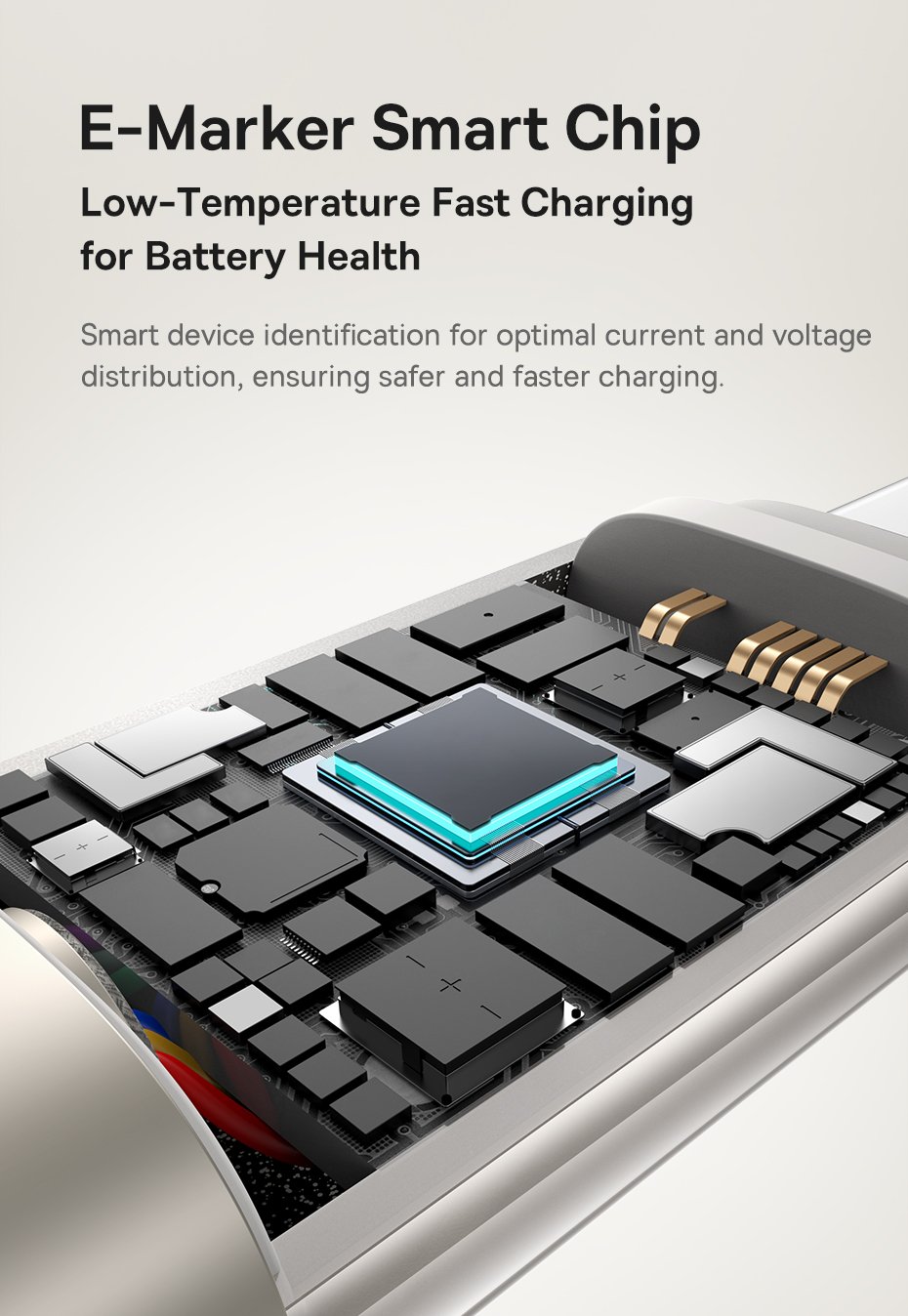 chube Cáp Sạc Nhanh 100W Baseus Titanium Alloy C to C