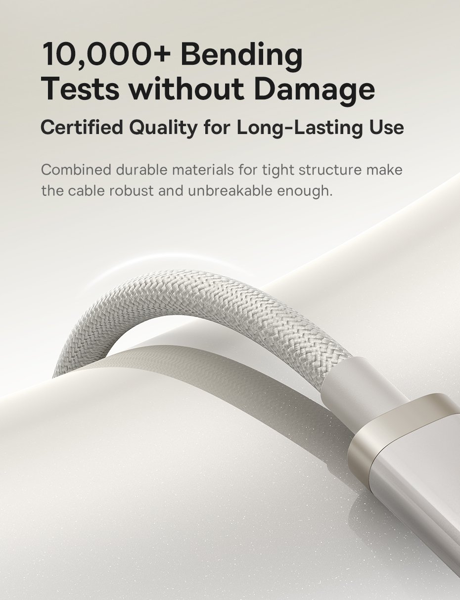 chube Cáp Sạc Nhanh 100W Baseus Titanium Alloy C to C