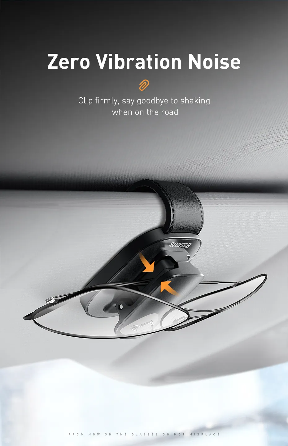 chube Kẹp treo đồ xe ô tô Baseus Platinum Vehicle eyewear clip