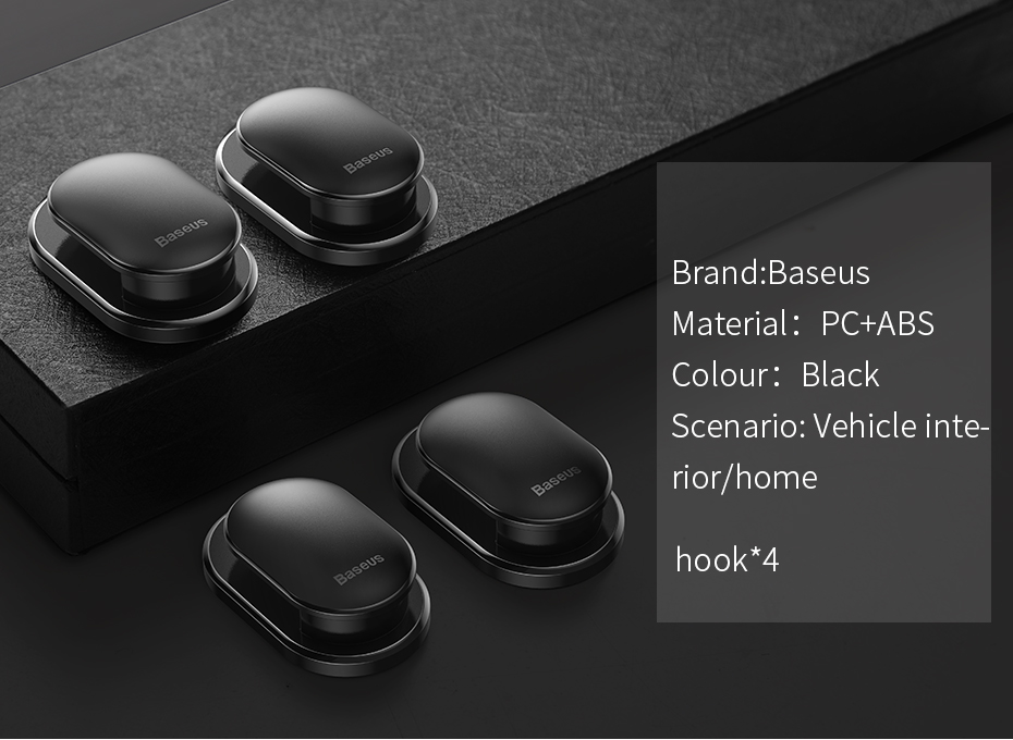 chube Miếng dán móc treo đa năng Baseus Small Shell Vehicle Hook