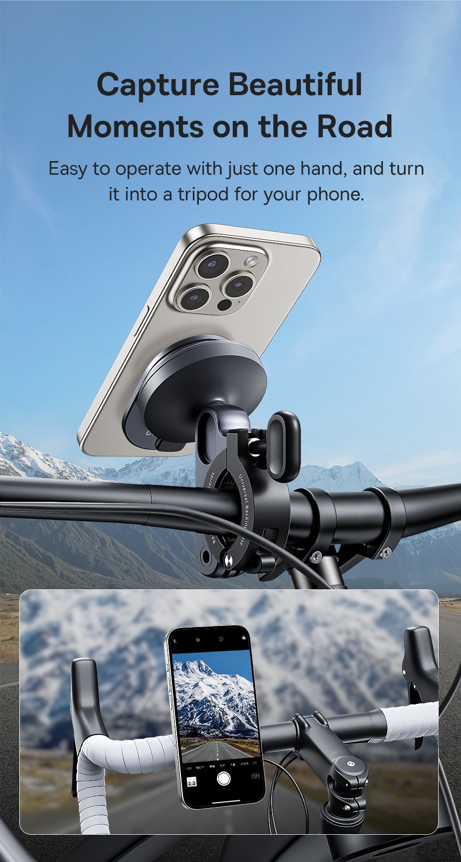 chube Đế Giữ Điện Thoại Xe Đạp Baseus PrimeTrip Series Stick-on