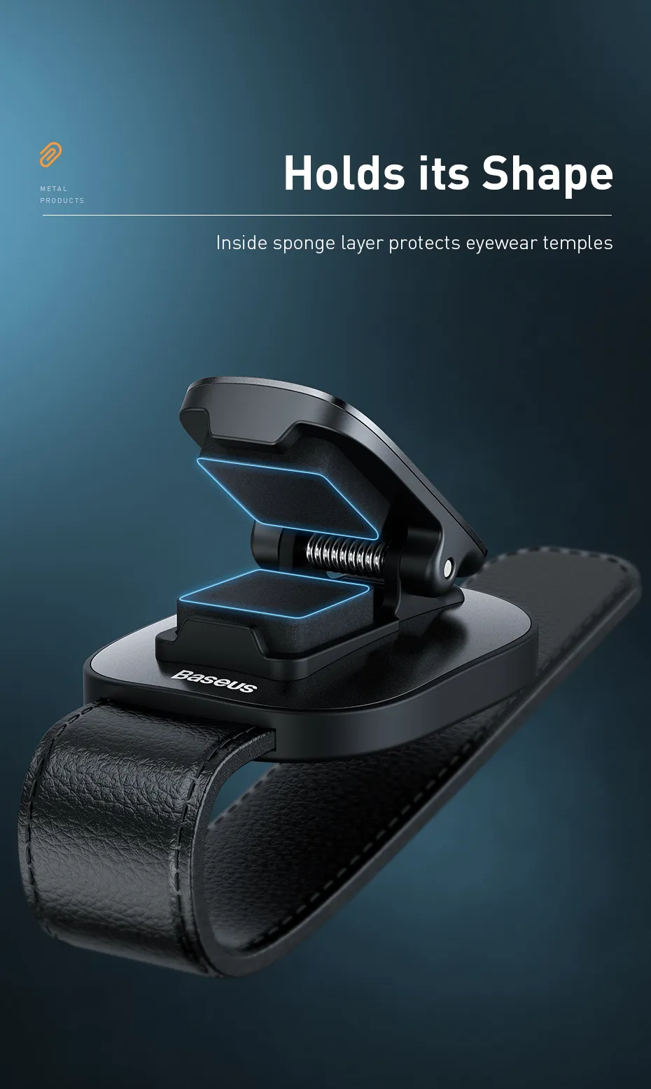 chube Kẹp treo đồ xe ô tô Baseus Platinum Vehicle eyewear clip