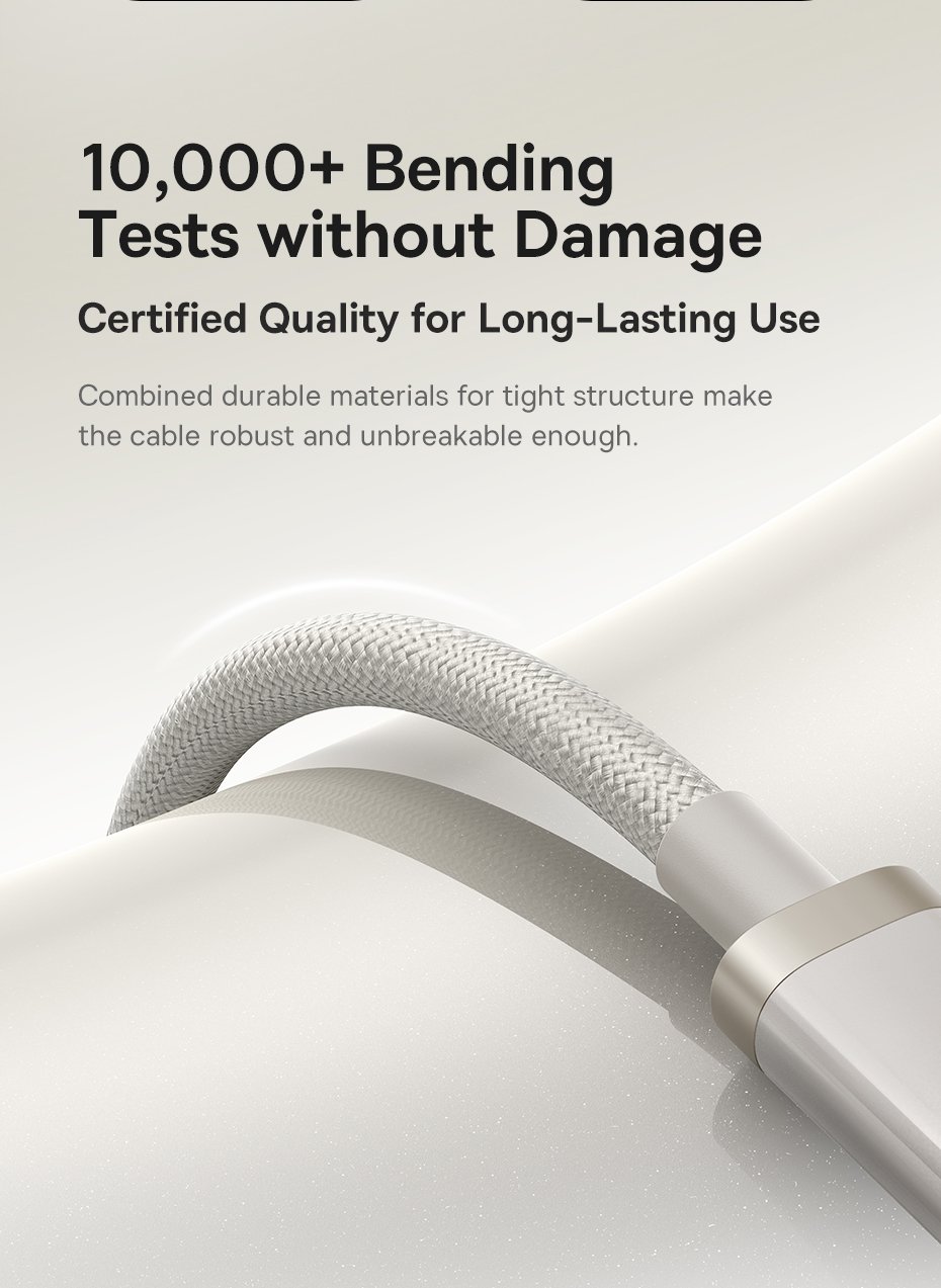 chube Cáp Sạc Nhanh USB to C Baseus Titanium Alloy 100W