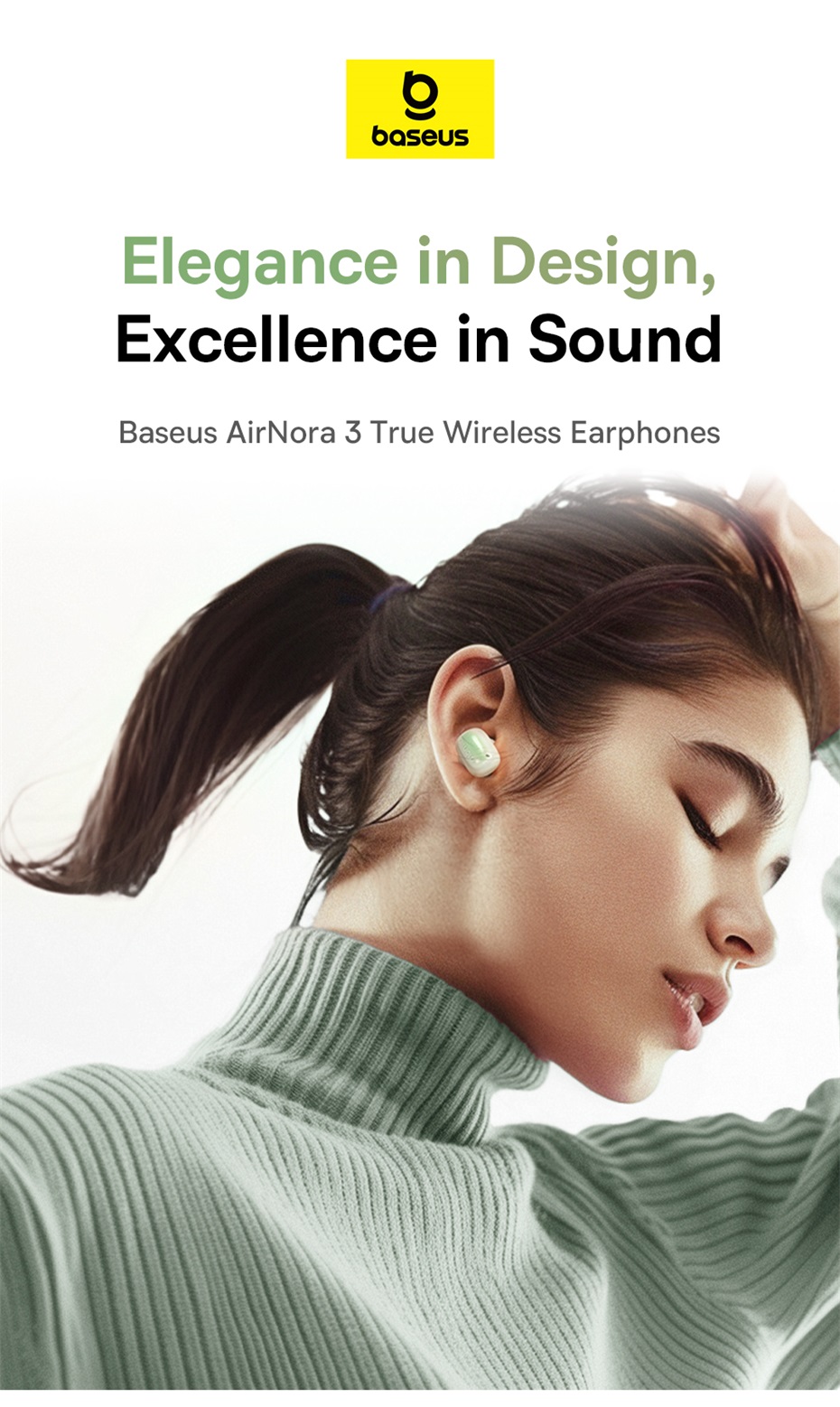 chube Tai nghe Bluetooth TWS Baseus AirNora 3