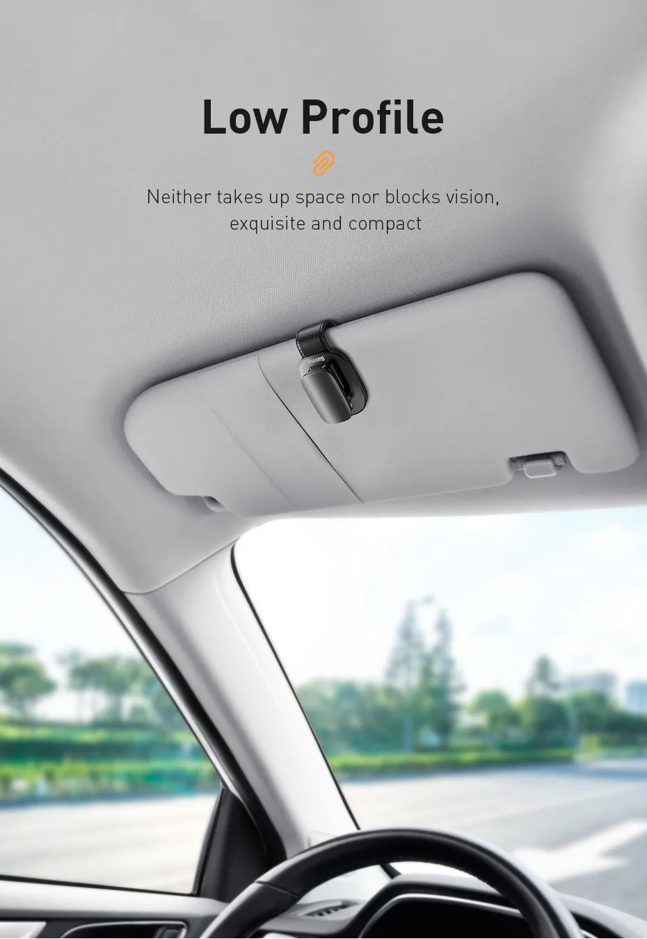 chube Kẹp treo đồ xe ô tô Baseus Platinum Vehicle eyewear clip
