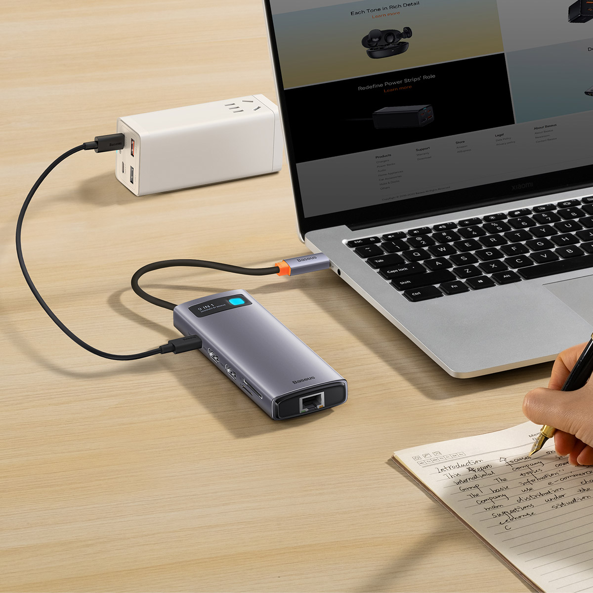 Baseus Metal Gleam Series 9-in-1 Hub