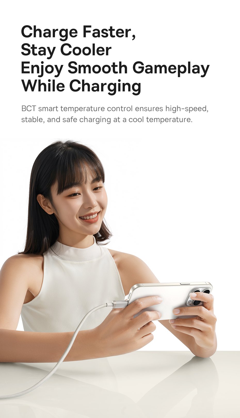 chube Cáp Sạc Nhanh 100W Baseus Titanium Alloy C to C