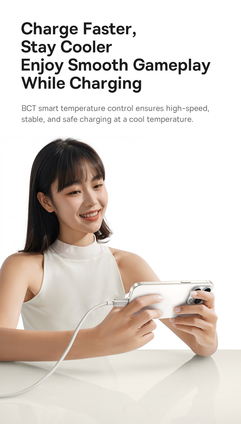 chube Cáp Sạc Nhanh C to Lightning Baseus Titanium Alloy 20W