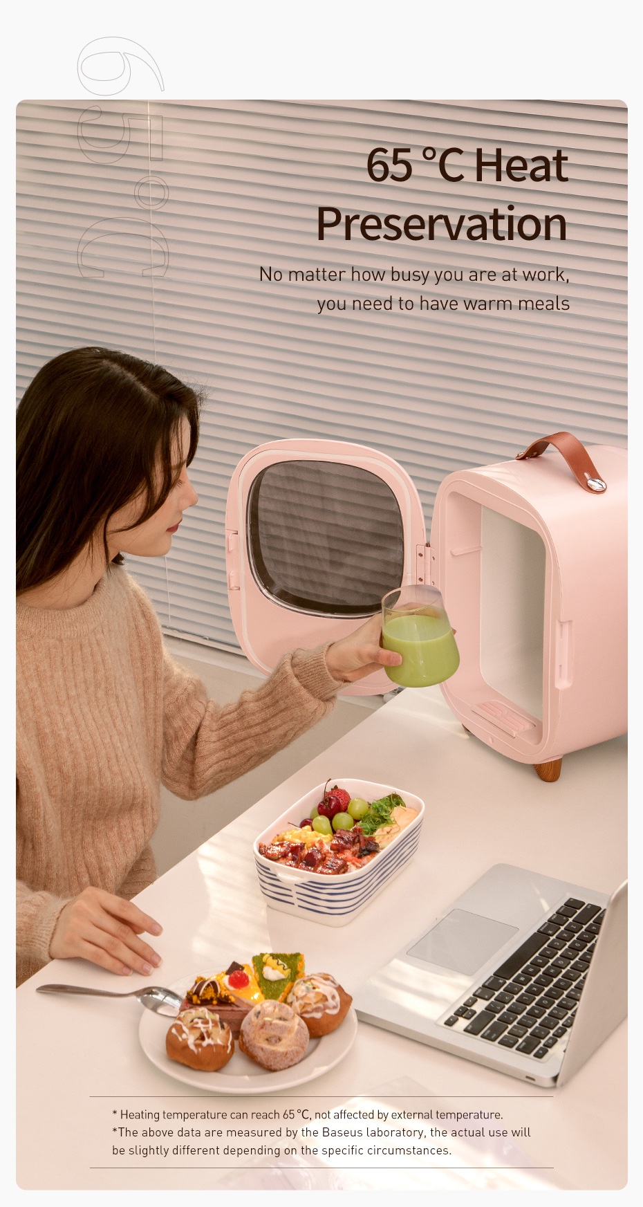 Tủ lạnh mini Baseus Zero Space 8L Hai Chế Độ Làm Nóng và Lạnh