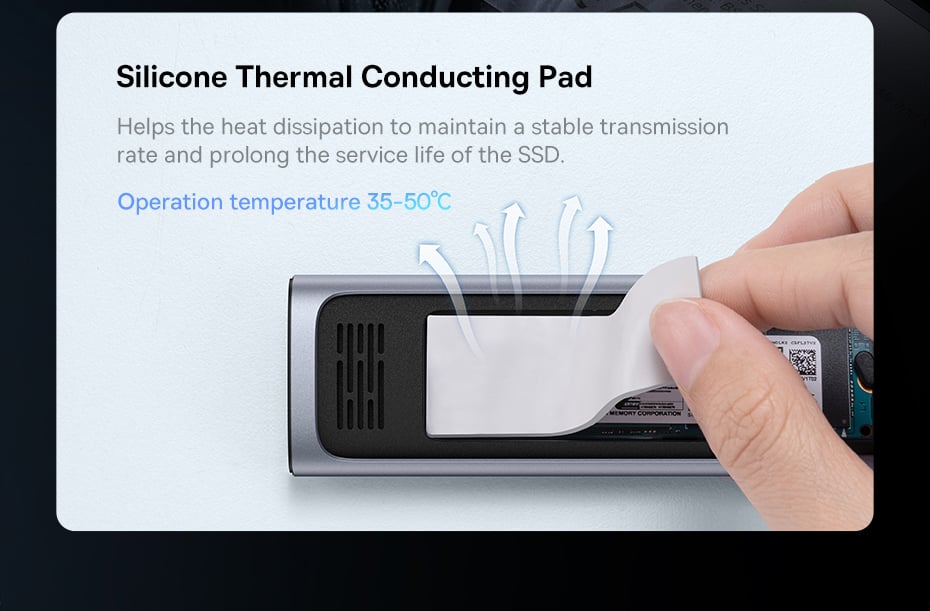 chube Box ổ cứng SSD M.2 + SATA Baseus FlyJoy Type-C 3.2 Gen2 (Phiên bản mới)